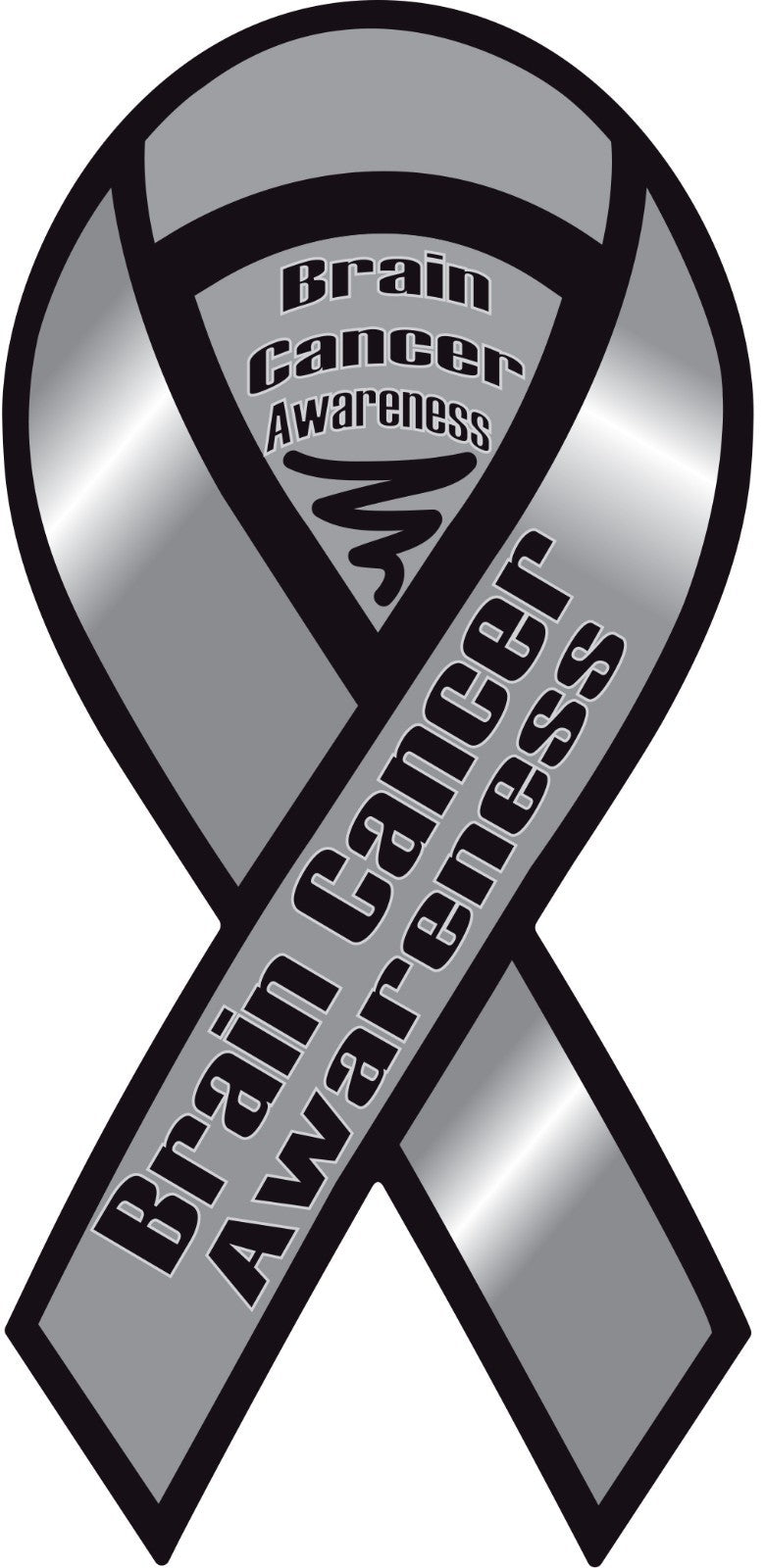 Brain Cancer Awareness Ribbon Vinyl Decal Sticker Choose Size Support
