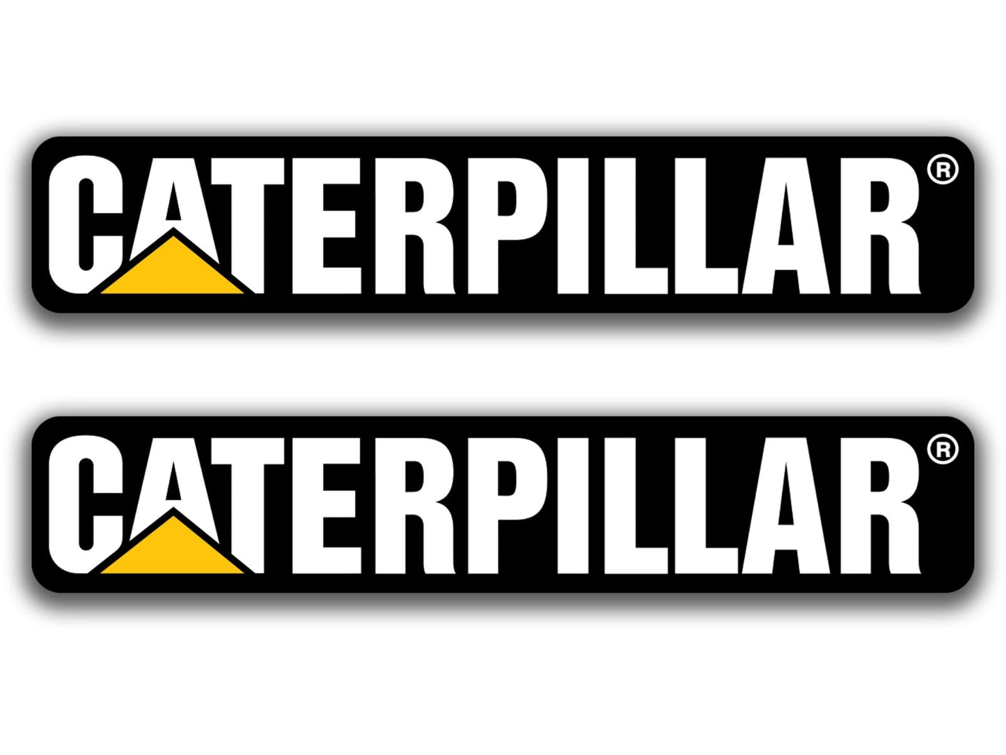 2 CAT style Logo Vinyl Decal Sticker Waterproof Car Truck Laptop USA caterpillar