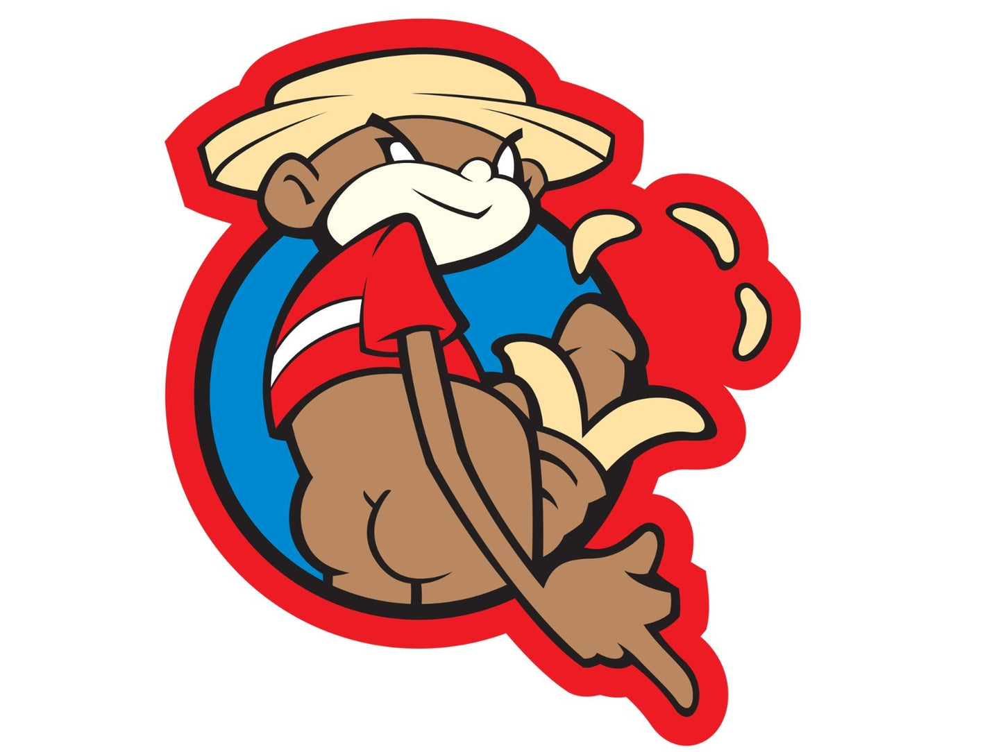 Johnny Chimpo Super Troopers Die Cut Laminated Vinyl Sticker Decal