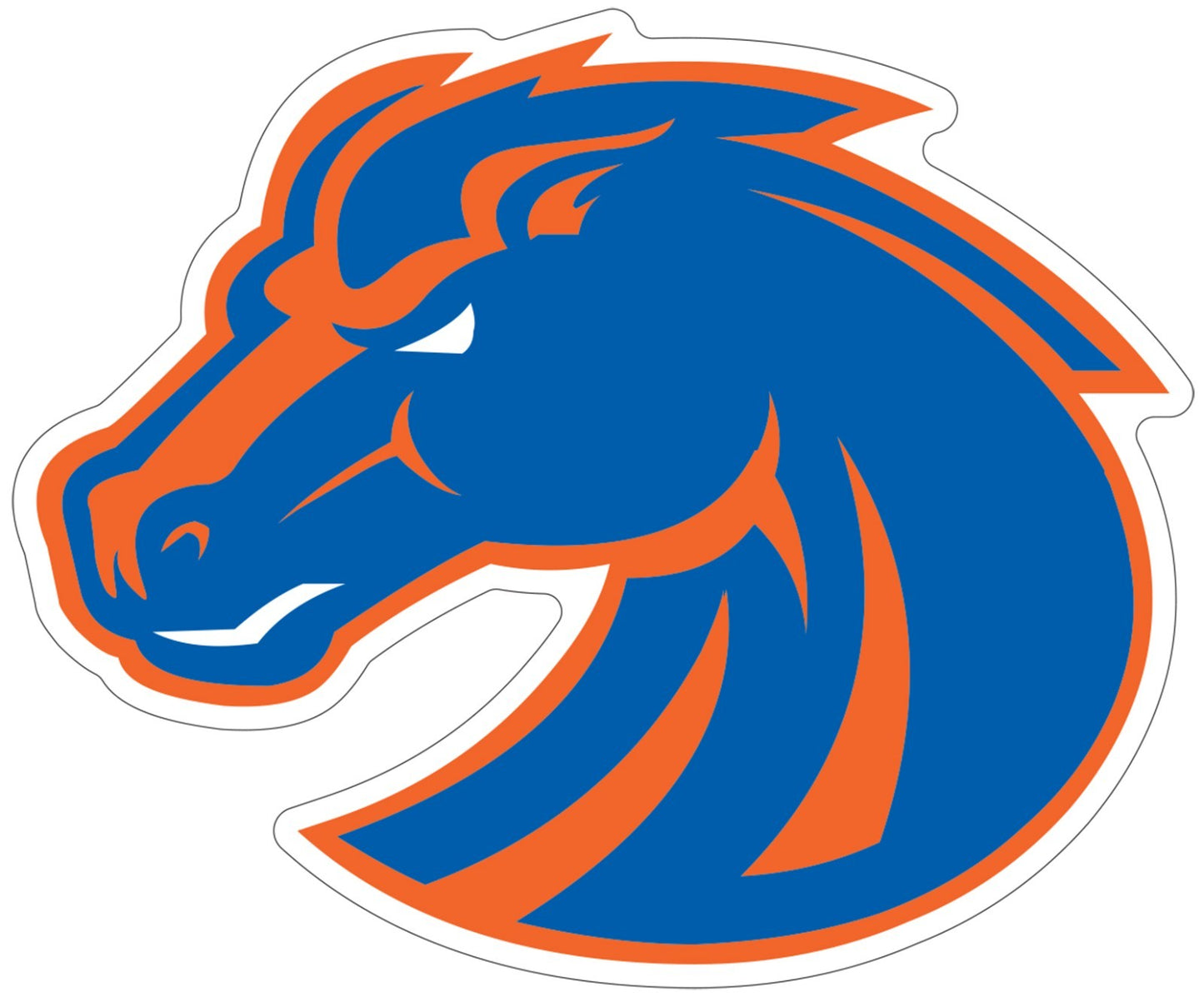 Boise State Broncos Football Sticker Vinyl Decal | Different Sizes - Outdoor