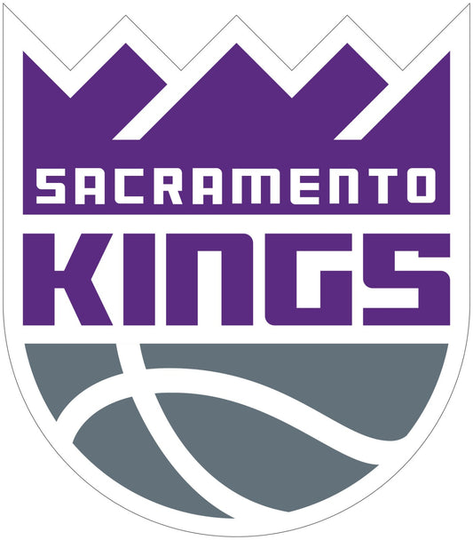 Sacramento Kings Logo Die Cut Laminated Vinyl Sticker Decal NBA car window