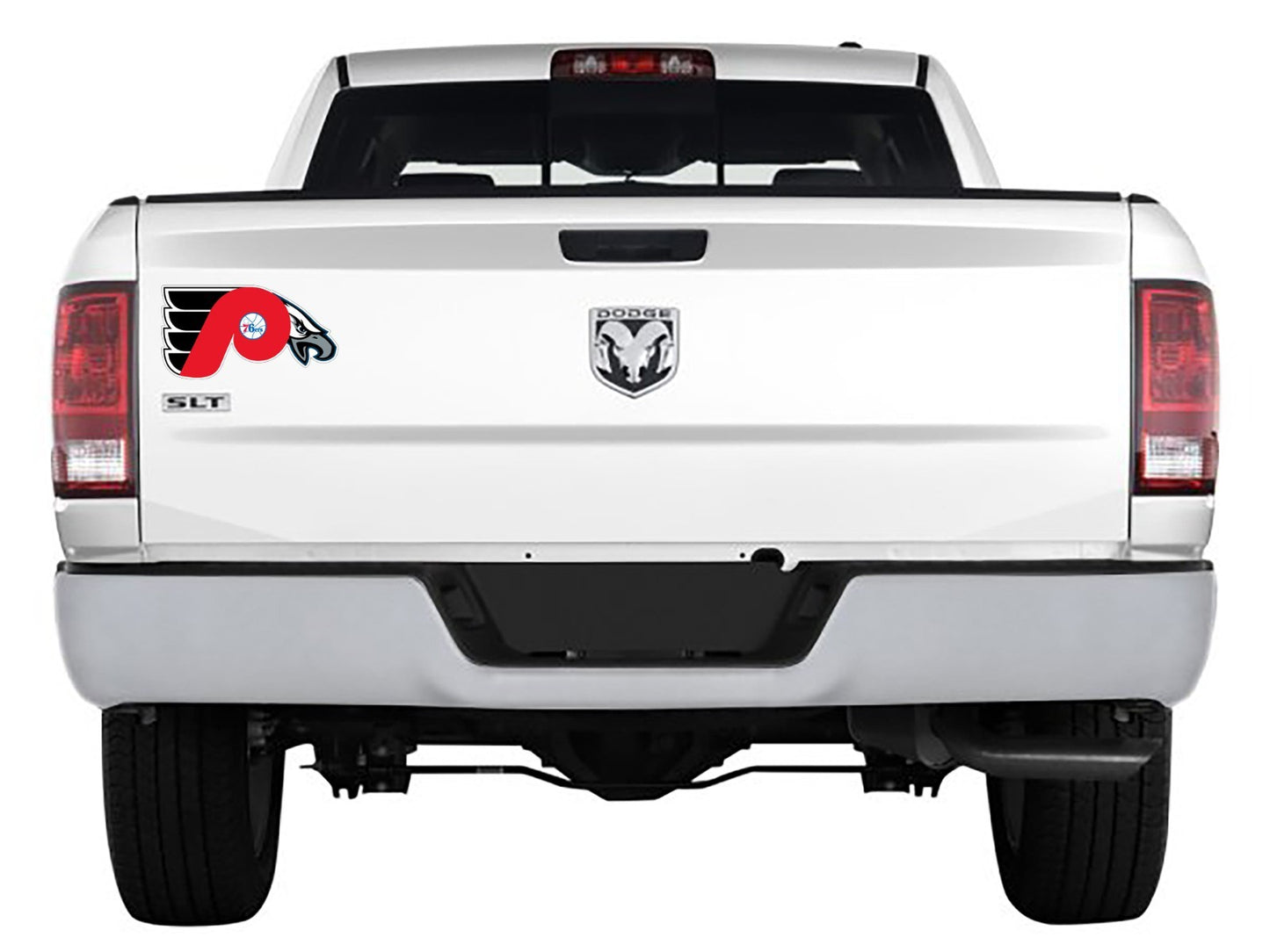 Philadelphia Mash Up Sports Logo - Laminated Vinyl Sticker Decal car window