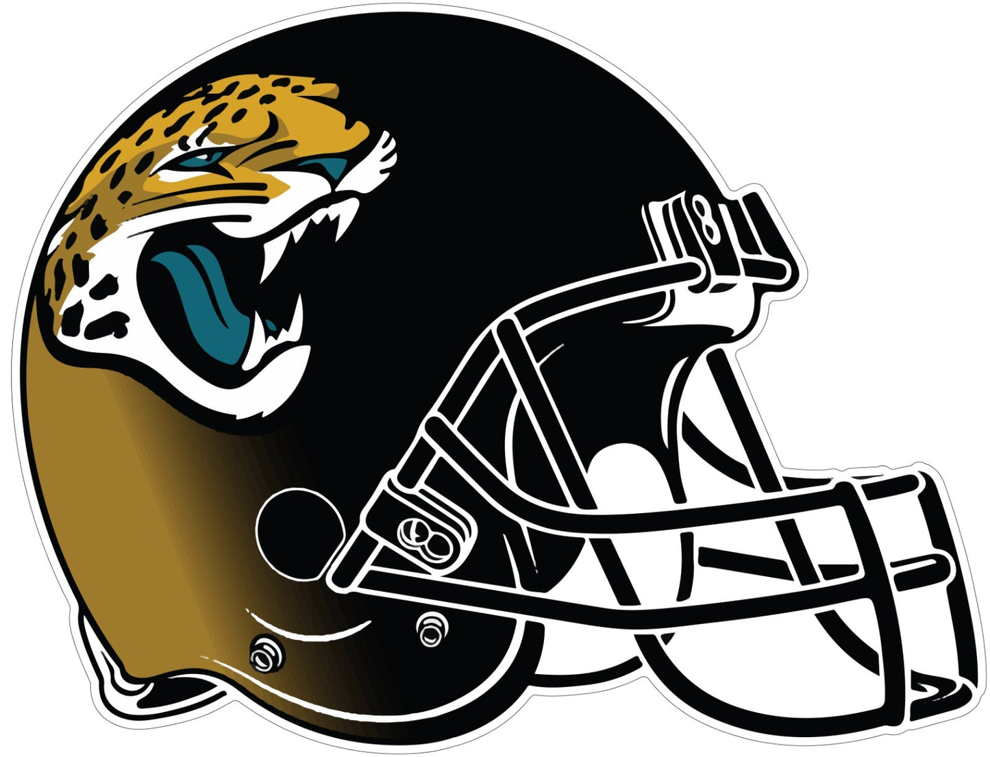 Jacksonville Jaguars Logo Cut Laminated Vinyl Sticker Decal NFL car window