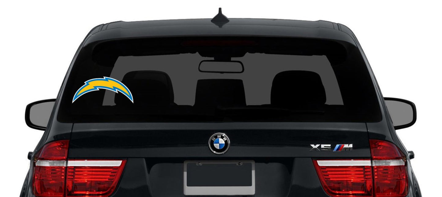 Los Angeles Chargers Logo Cut Laminated Vinyl Sticker Decal NFL car window