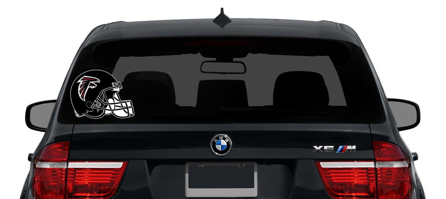 Atlanta Falcons Logo Cut Laminated Vinyl Sticker Decal NFL car window