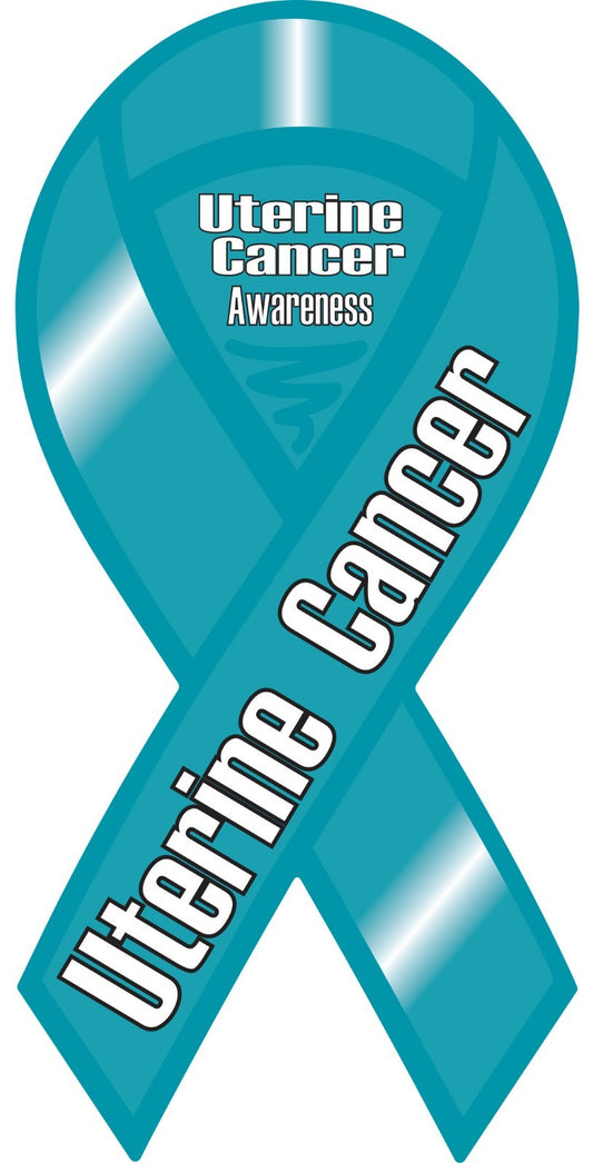 Uterine Cancer Awareness Prevention Ribbon Vinyl Decal Sticker Choose Size