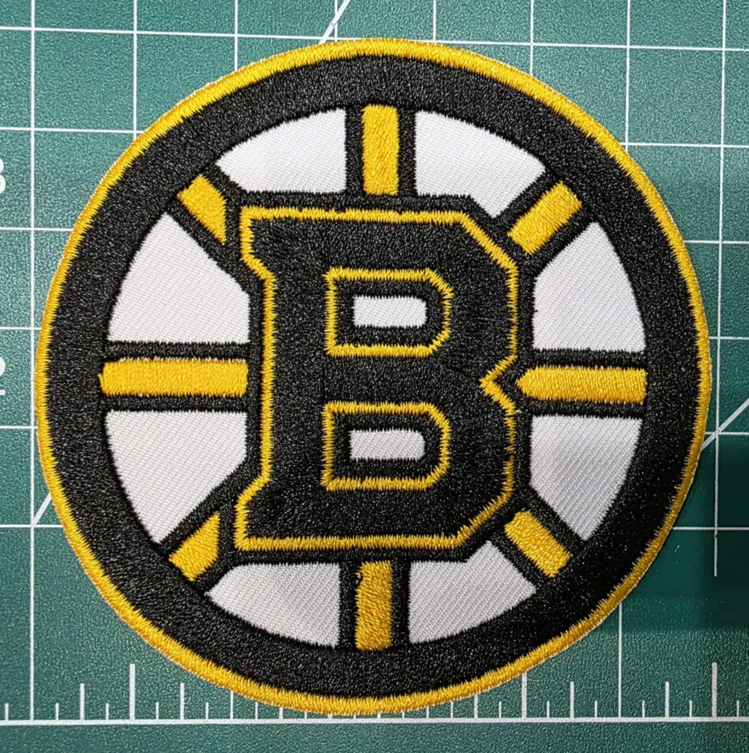 Boston Bruins logo nhl 3.75" Iron On Embroidered Patch shoulder