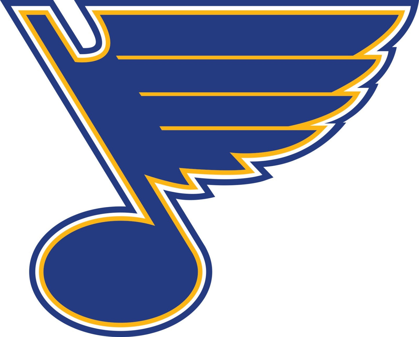 St. Louis Blues Logo - Die Cut Laminated Vinyl Sticker Decal NHL car window