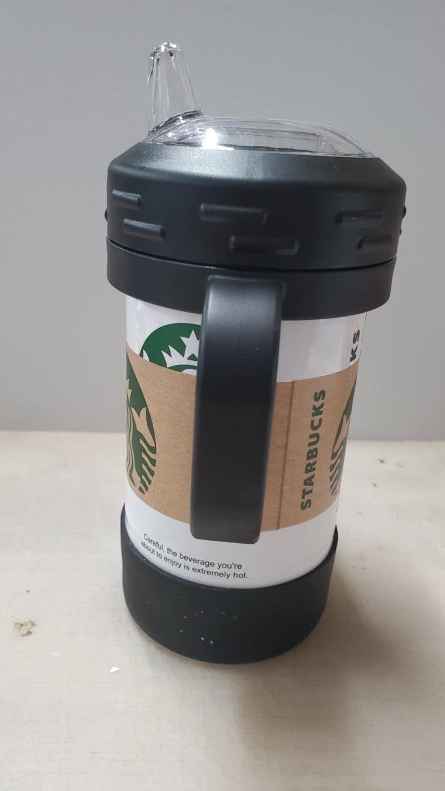 Adult Themed Full Wrap UV Printed 10 oz Insulated Sippy Cup Coffee With Handles