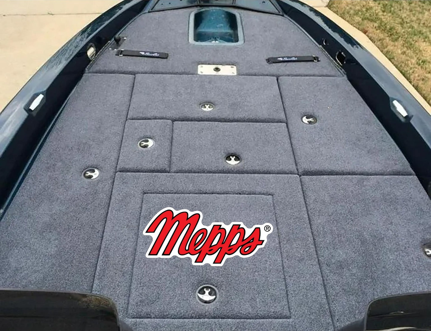 Mepps reels Carpet Graphic Decal Sticker for Fishing Bass Boats Floor - Sidewalk