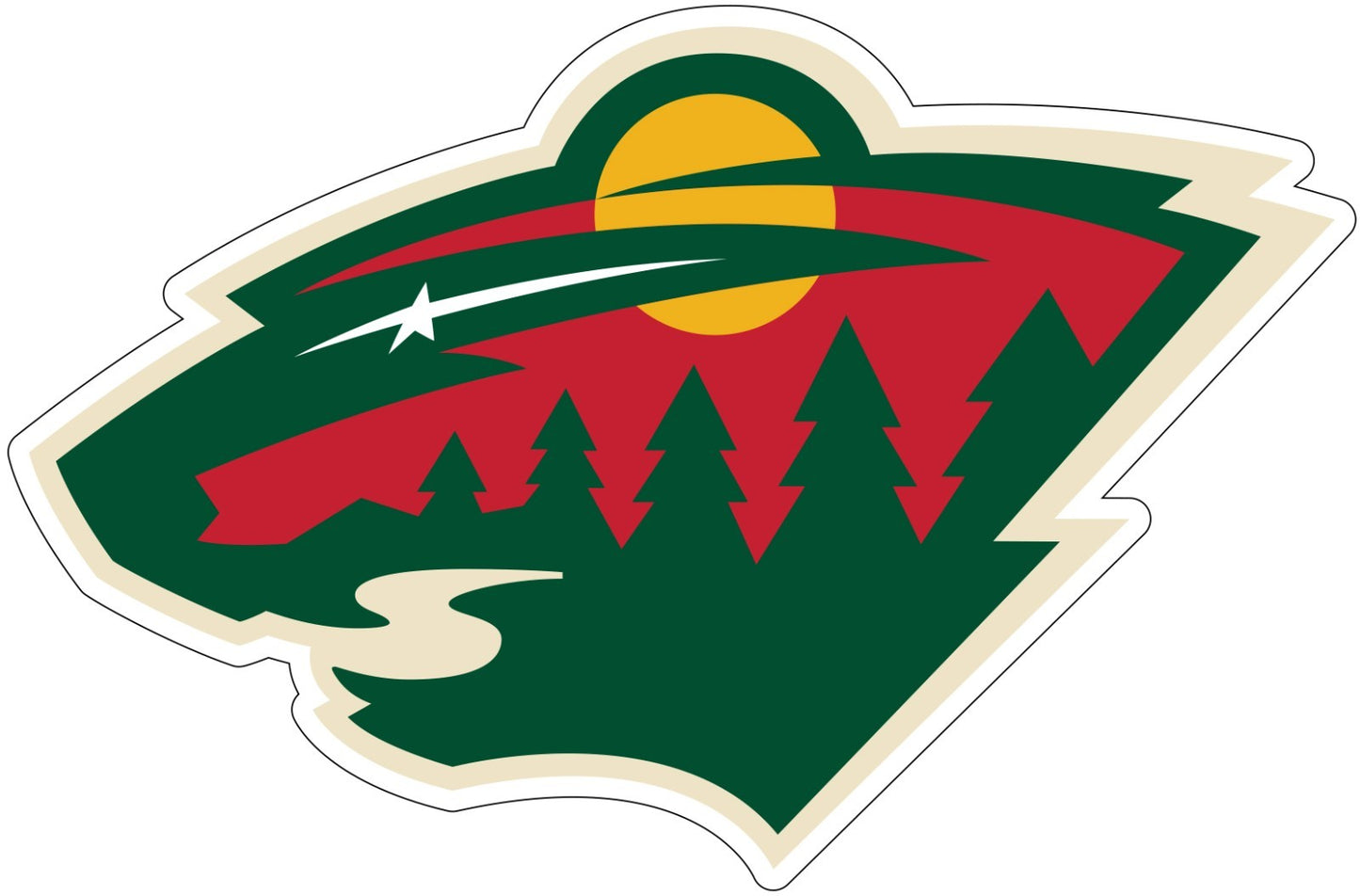 Minnesota Wild Indoor Wall Vinyl Decal Sticker 5" - 52"