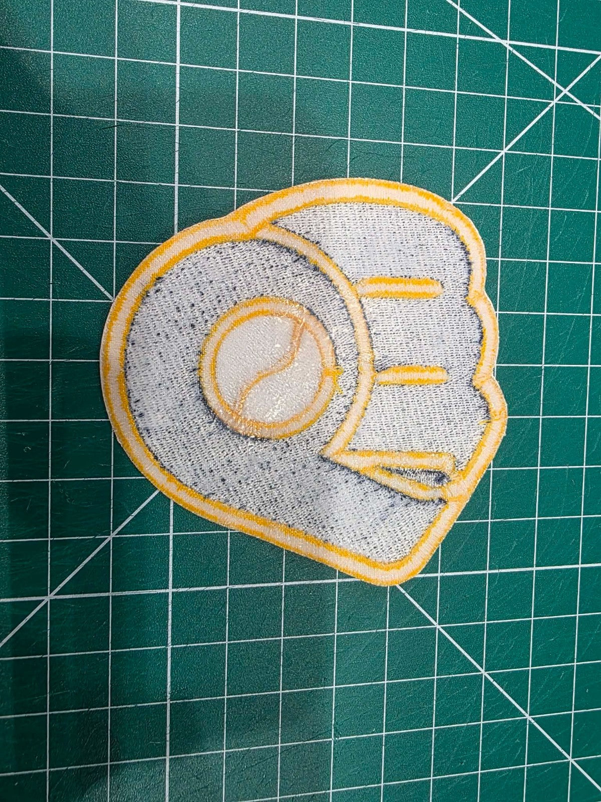 Milwaukee Brewers Glove logo MLB 12" x 11.5" Iron On Embroidered Patch Back Larg