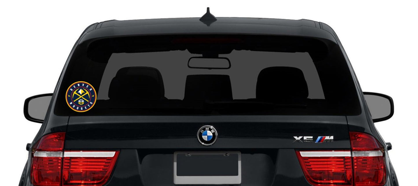 Denver Nuggets Logo -Die Cut Laminated Vinyl Sticker Decal NBA car window