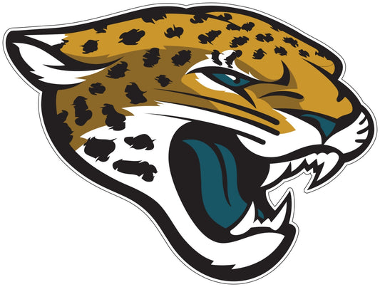 Jacksonville Jaguars Logo Cut Laminated Vinyl Sticker Decal NFL car window