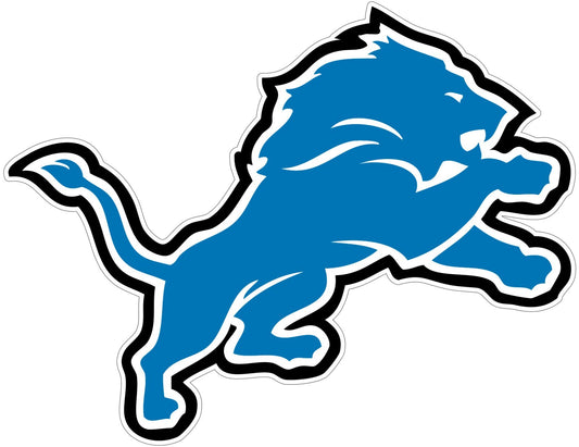 Detroit Lions Logo - Die Cut Laminated Vinyl Sticker Decal NFL car window
