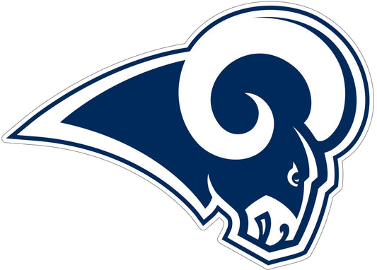 Los Angeles LA Rams Logo - Die Cut Laminated Vinyl Sticker Decal NFL car window