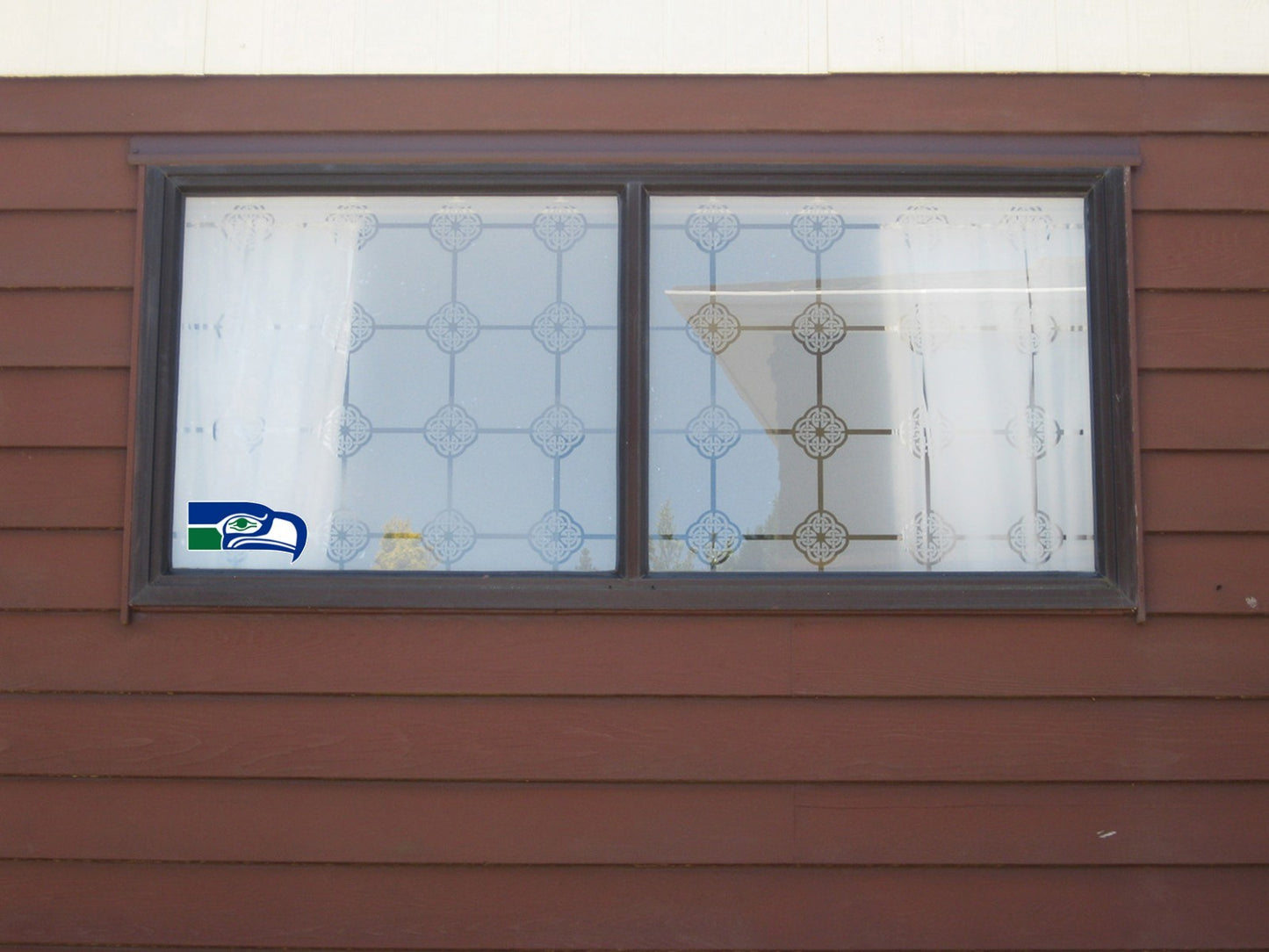 Seattle Seahawks Logo - Die Cut Laminated Vinyl Sticker Decal - NFL car window