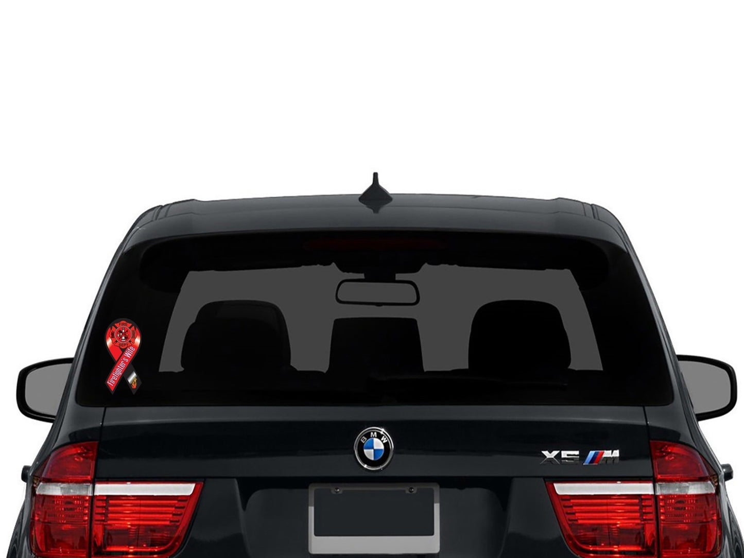 Firefighter's Wife Ribbon Vinyl Decal Sticker Choose Size fire rescue dept