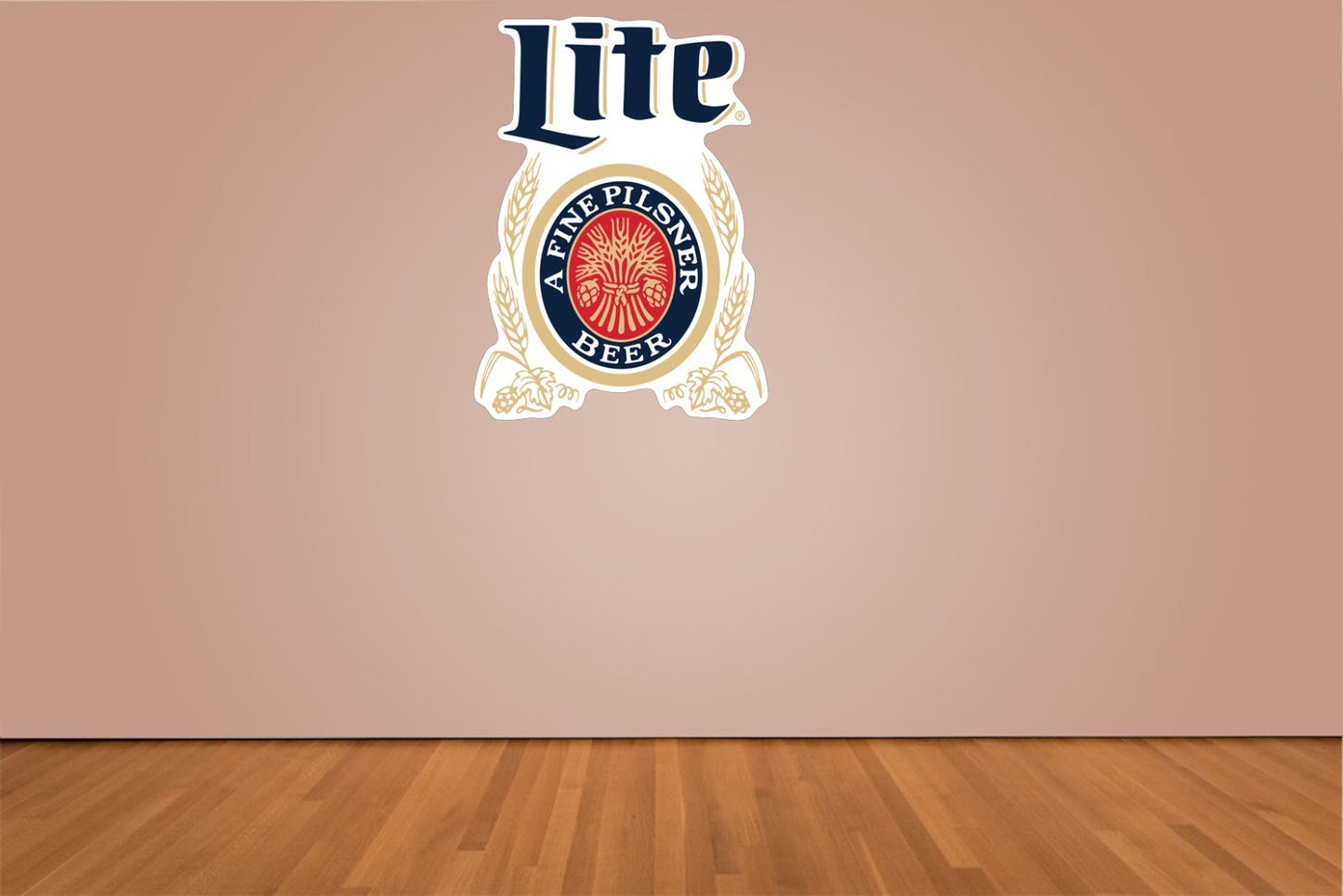 Miller Lite A Fine Pilsner Beer Logo Indoor Wall Vinyl Decal Sticker 5 - 52"