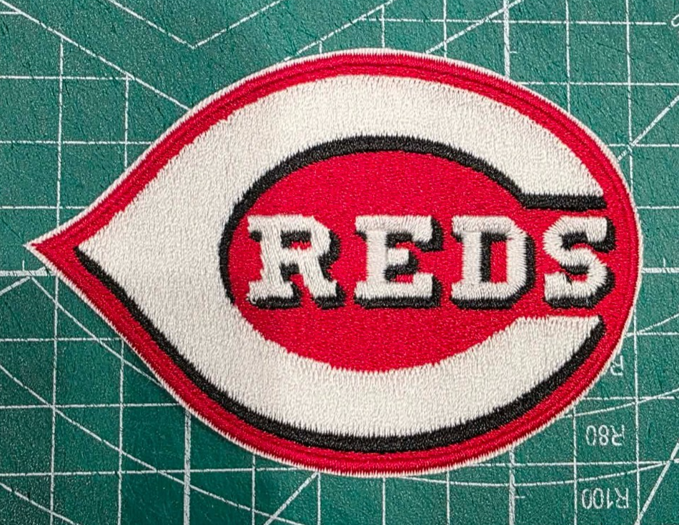 Cincinnati Reds logo MLB 5" Iron On Embroidered Patch shoulder