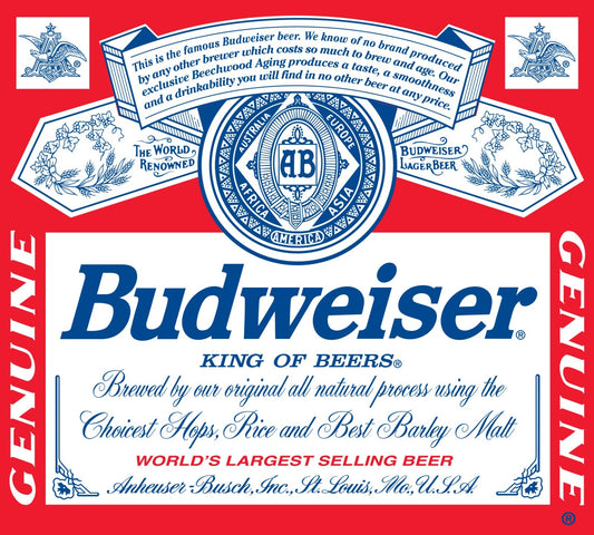 Budweiser Beer Sticker Vinyl Decal | Different Sizes - Outdoor