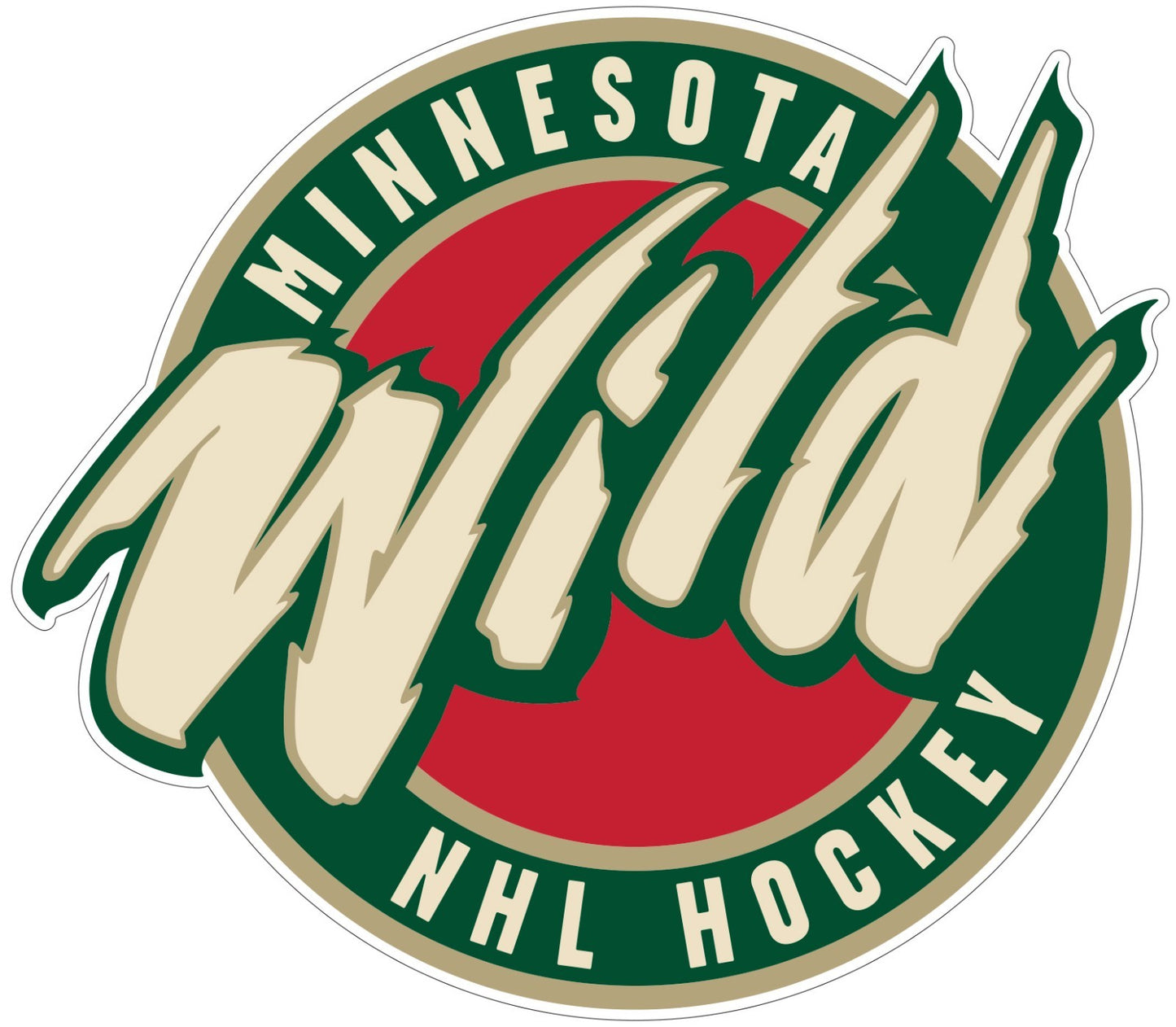 Minnesota Wild Logo - Die Cut Laminated Vinyl Sticker Decal NHL car window