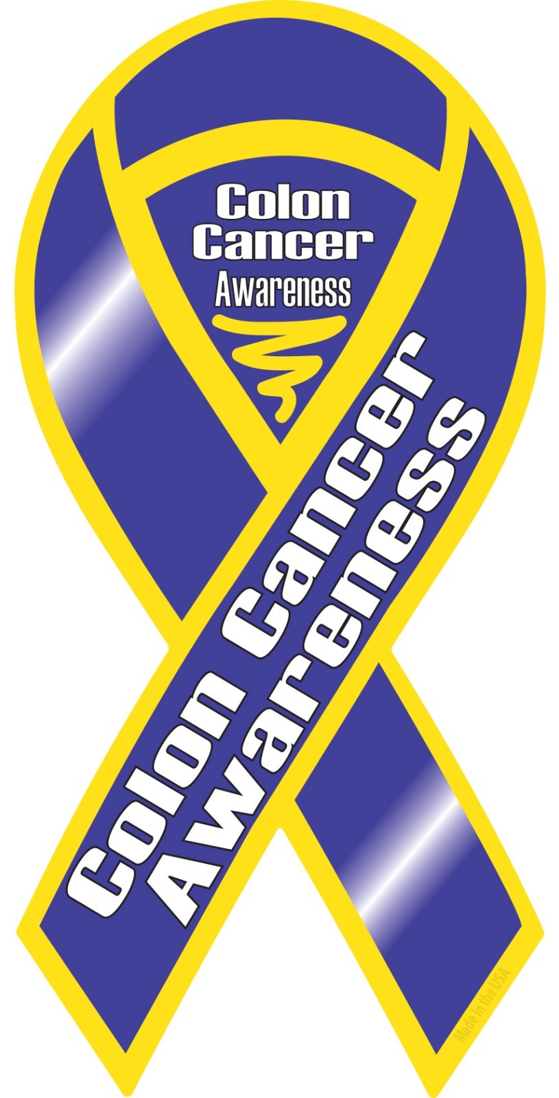 Colon Cancer Awareness Ribbon Vinyl Decal Sticker Support Choose Size car