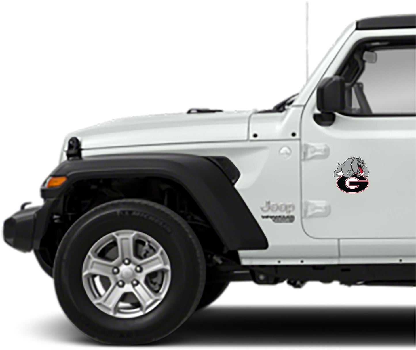 Georgia Bulldogs Dog Logo Die Cut Laminated Vinyl Decal Sticker All Weather Safe