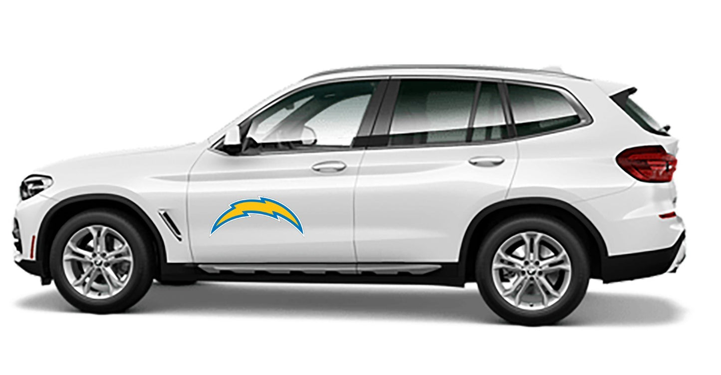 Los Angeles Chargers Logo Cut Laminated Vinyl Sticker Decal NFL car window