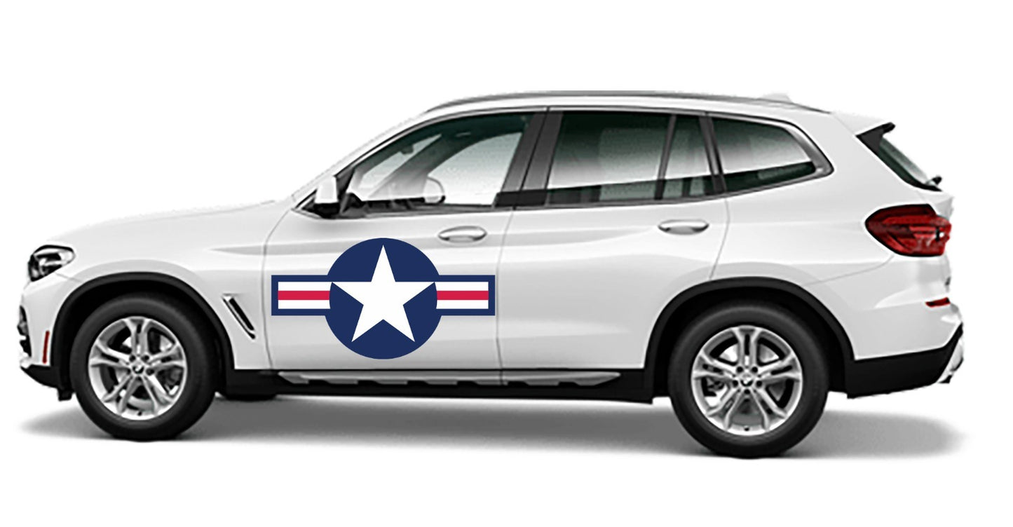 USAF Insignia Vinyl Decal Outdoor Laminated 2"-52" US Air Force