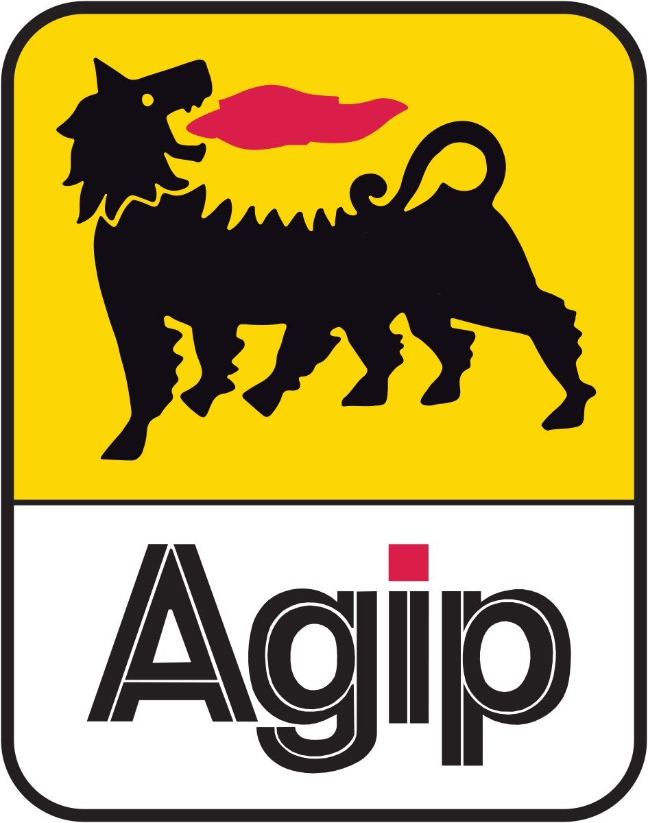 AGIP Oil Italy Racing Logo Die Cut Laminated Vinyl Decal Sticker | Sizes door