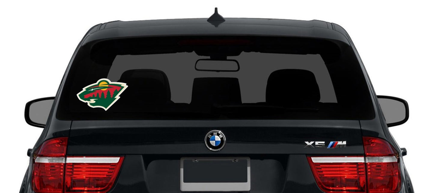 Minnesota Wild Logo - Die Cut Laminated Vinyl Sticker Decal NHL car window