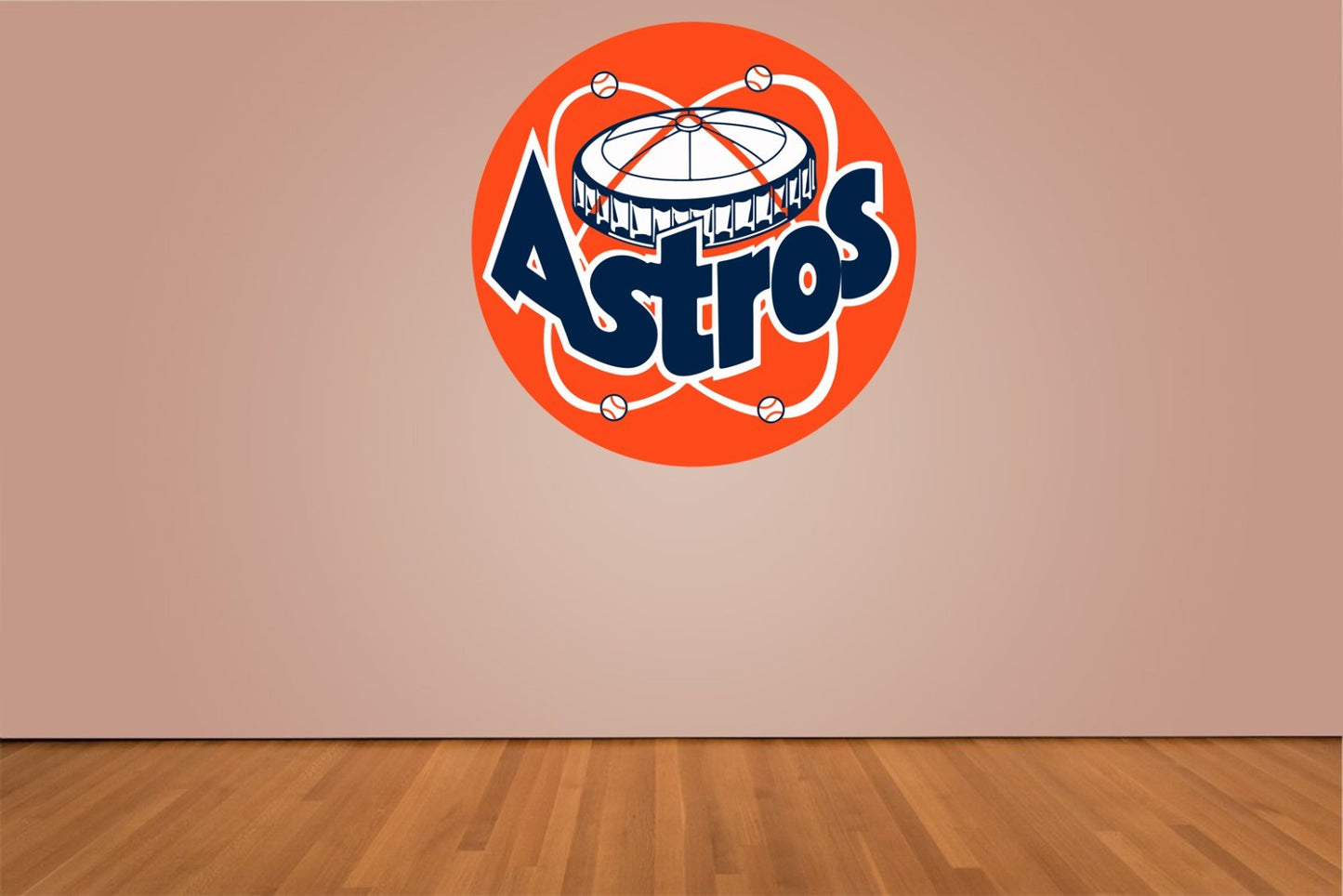Houston Astros Indoor Wall Vinyl Decal Sticker 5" - 52"