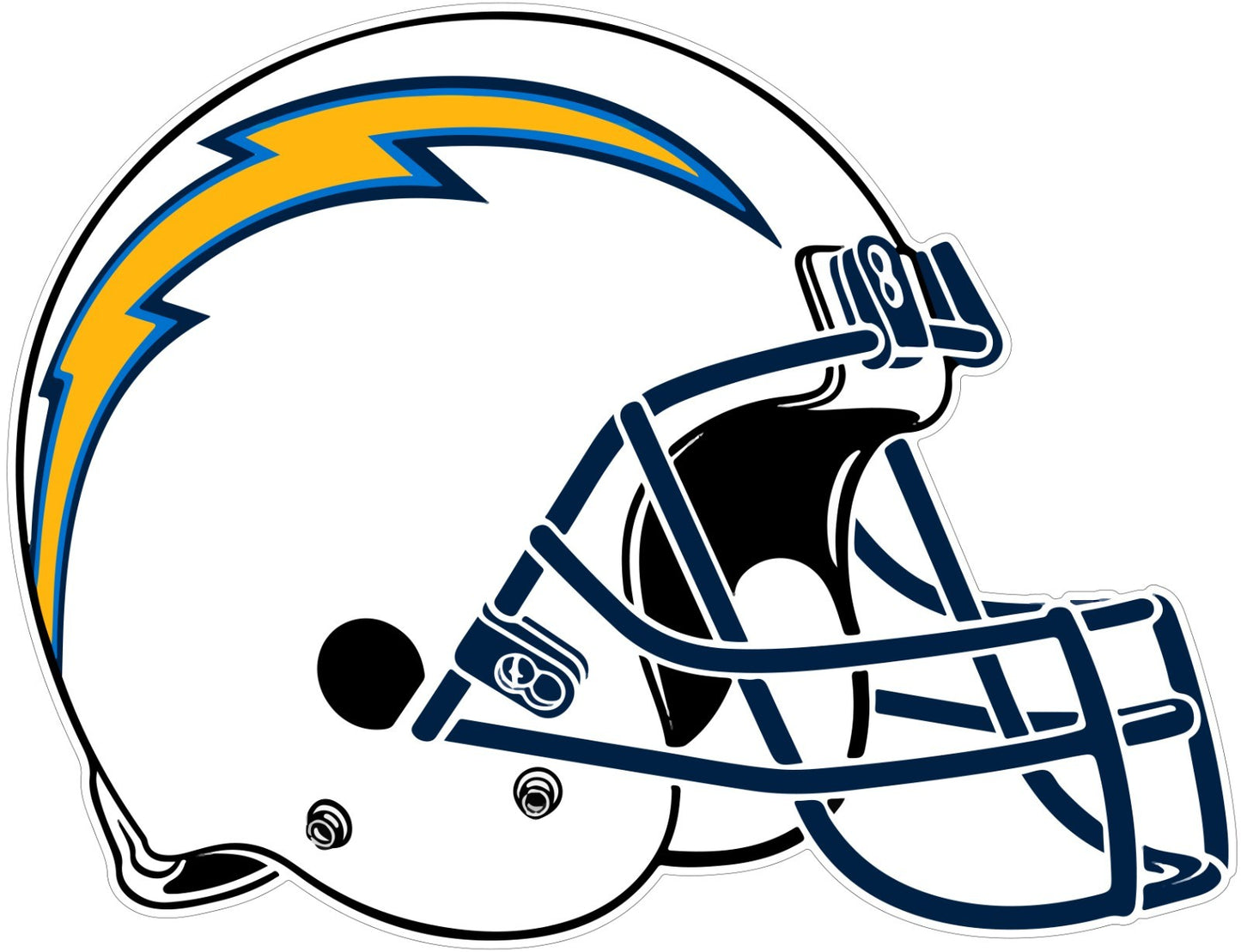 Los Angeles Chargers Logo - Die Cut Laminated Vinyl Sticker Decal NFL car window