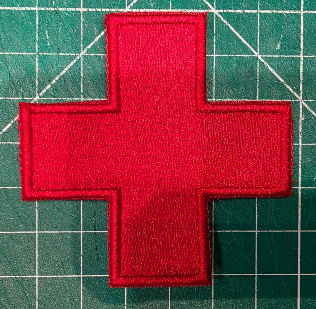 Red Cross Nurse 3" Iron On Embroidered Patch American Made blink 82
