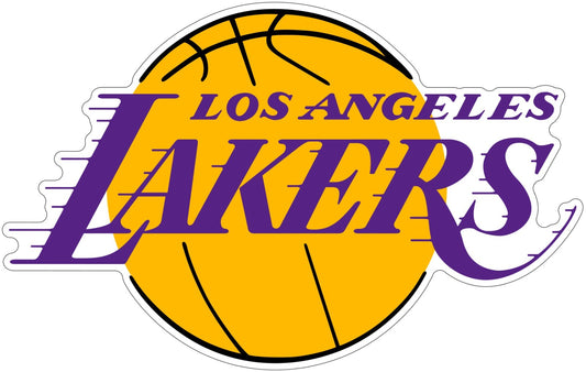 Los Angeles Lakers LA Logo -Die Cut Laminated Vinyl Sticker Decal NBA car window