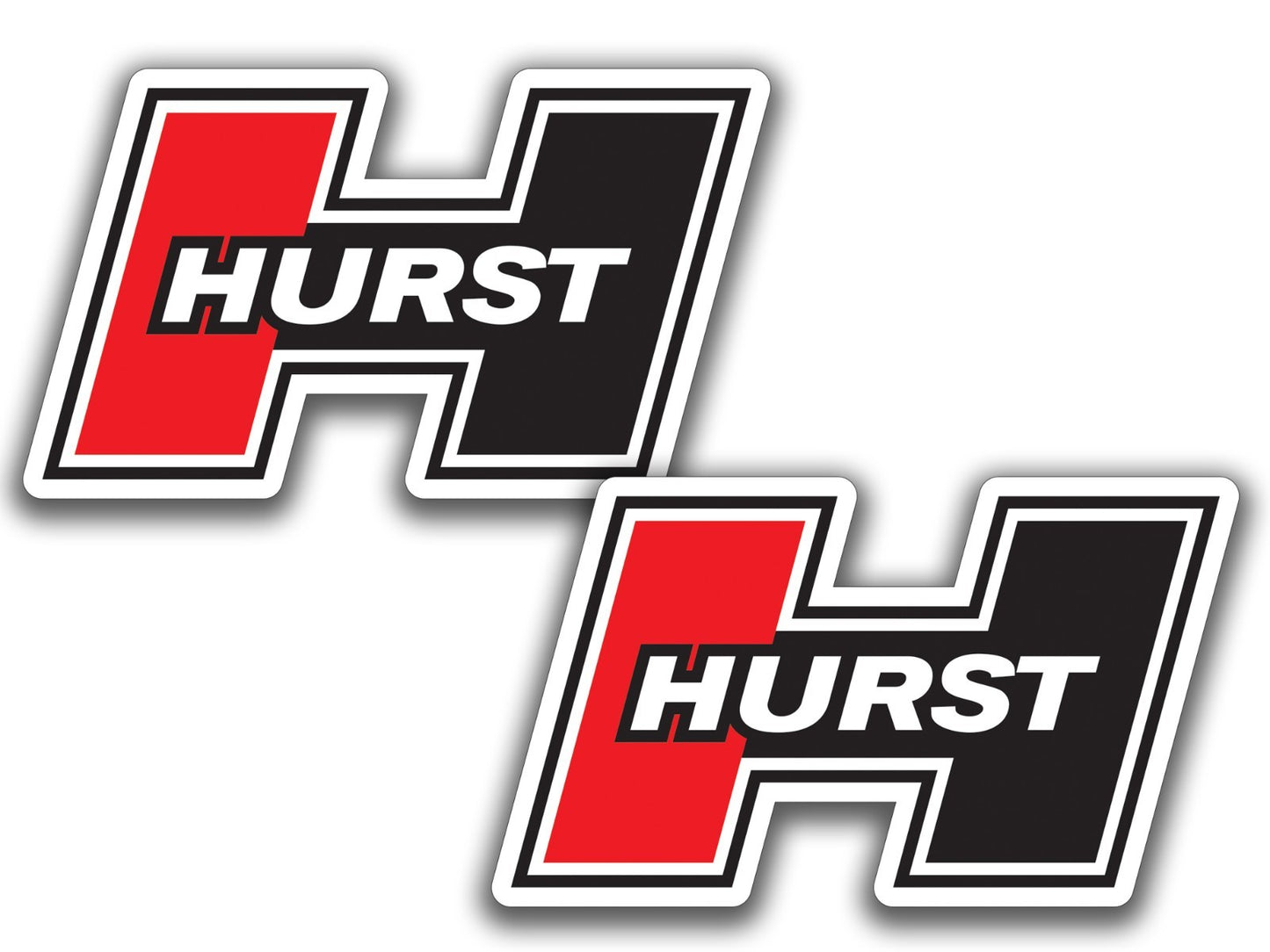 2x Hurst Shifters Logo Die Cut Laminated Vinyl Decal Sticker Choose Sizes racing