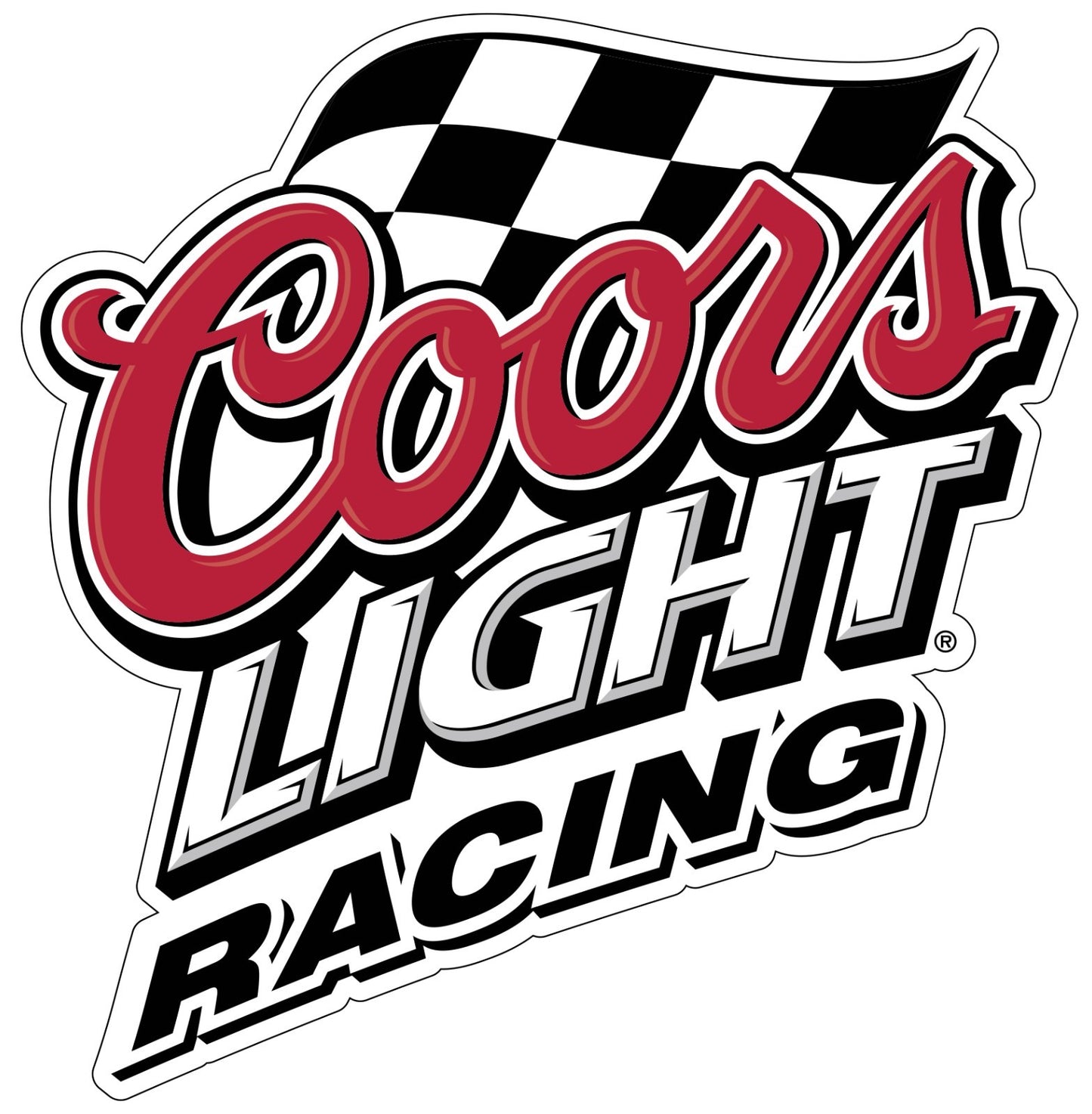 Coors Light Racing Logo Indoor Wall Vinyl Decal Sticker 5" - 52"