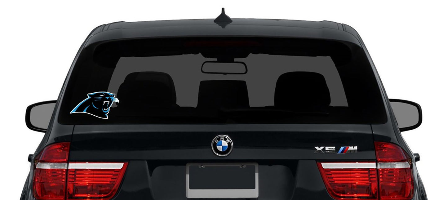Carolina Panthers Logo - Die Cut Laminated Vinyl Sticker Decal NFL car windows