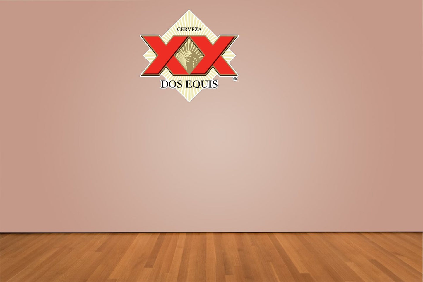Dos Equis XX Beer Logo Indoor Wall Vinyl Decal Sticker 5" - 52"