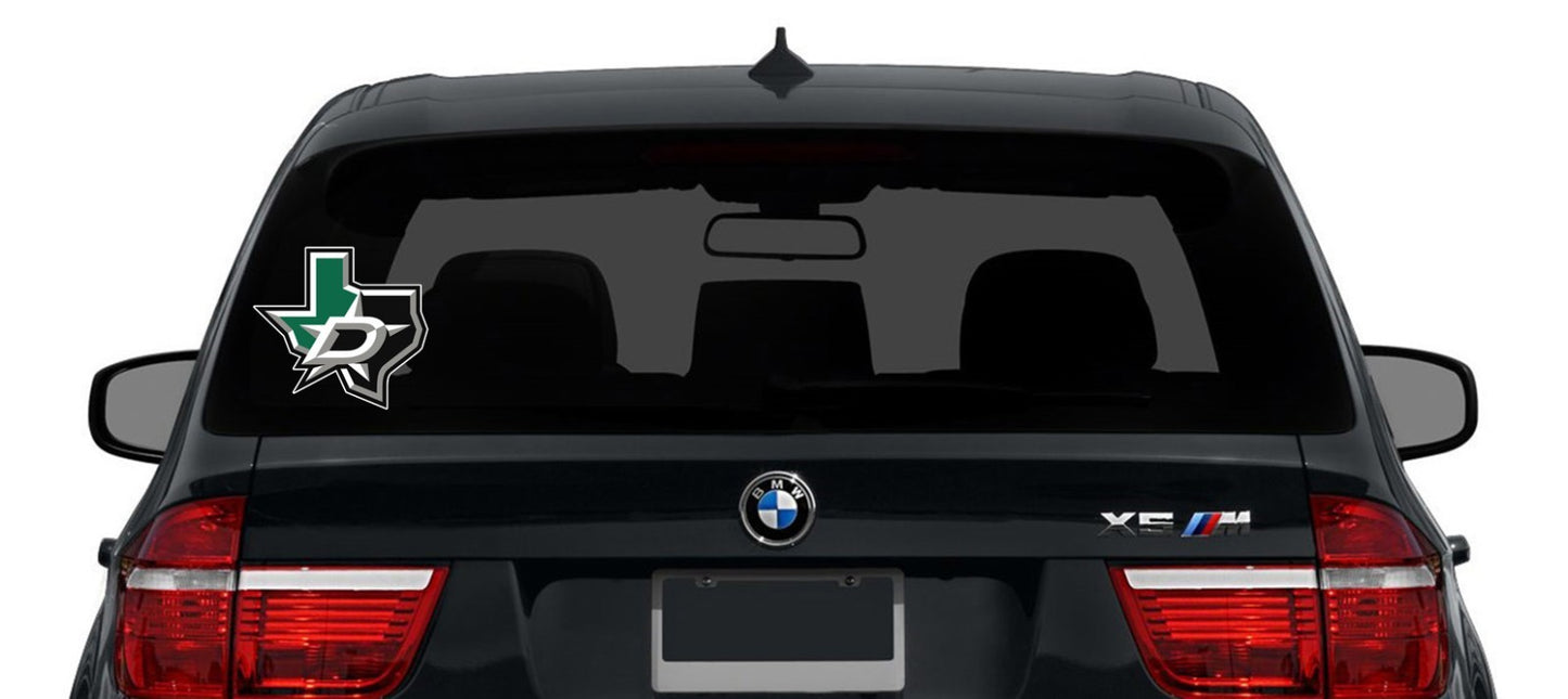Dallas Stars Logo - Die Cut Laminated Vinyl Sticker Decal NHL car window