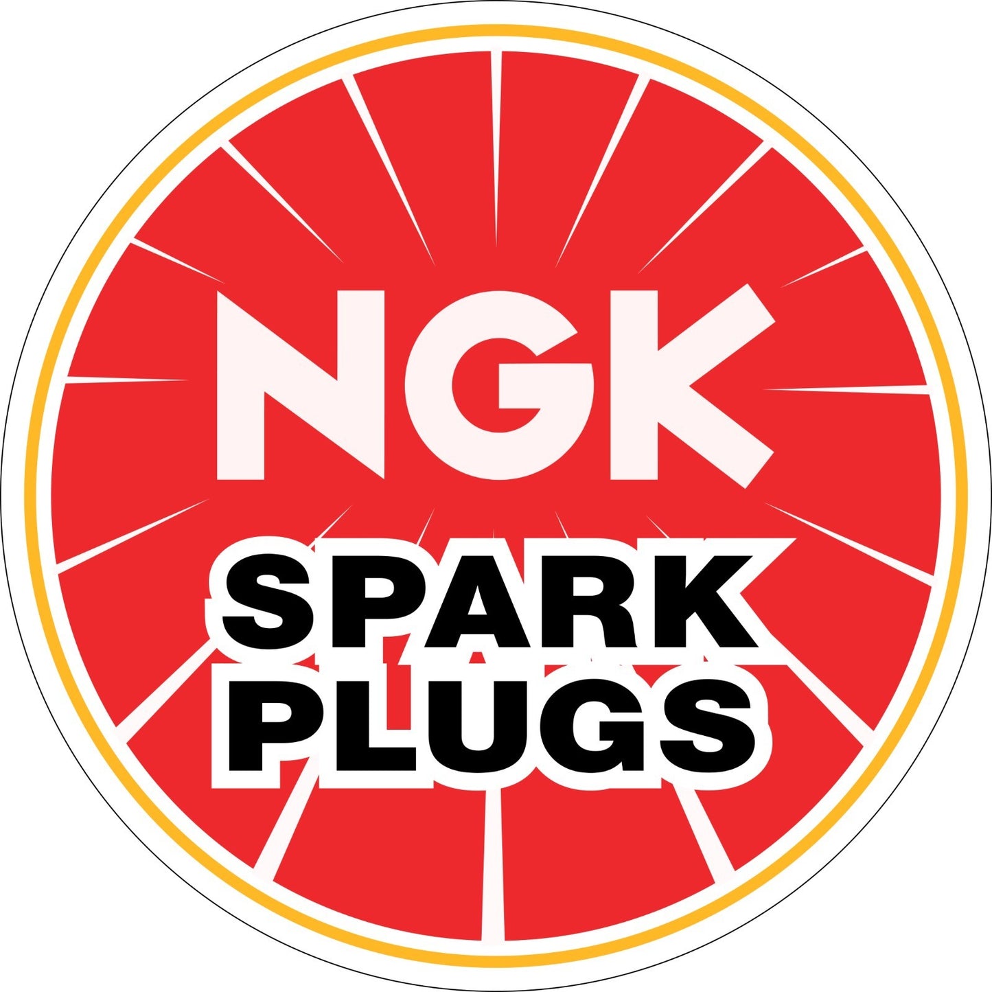 NGK Spark Plugs Racing Indoor Wall Vinyl Decal Sticker 5"-52"