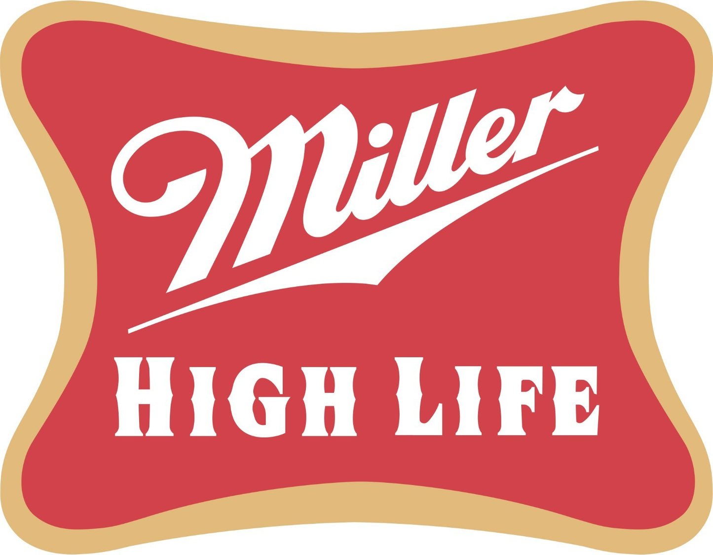 Miller High Life Beer Sticker Vinyl Decal | Different Sizes - Outdoor