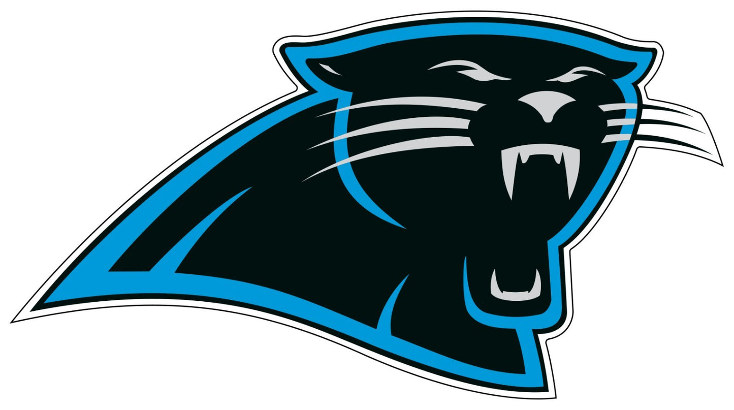 Carolina Panthers Logo - Die Cut Laminated Vinyl Sticker Decal NFL car window