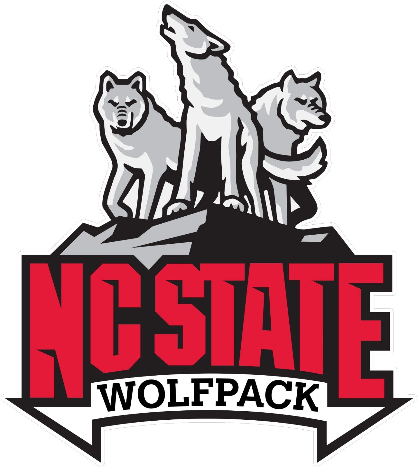 NC State Wolfpack North Carolina Sticker Vinyl Decal | Different Sizes - Outdoor
