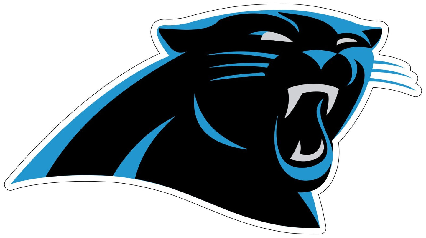 Carolina Panthers Logo - Die Cut Laminated Vinyl Sticker Decal NFL car window