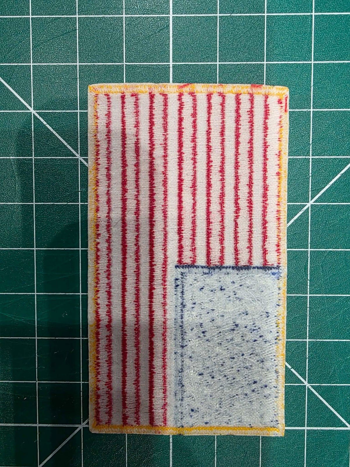 AMERICAN FLAG Embroidered PATCH iron-on GOLD BORDER USA US United States QUALITY