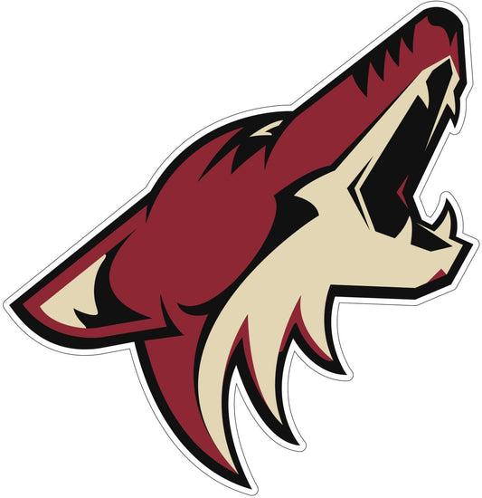 Arizona Coyotes Logo - Die Cut Laminated Vinyl Sticker Decal NHL car window