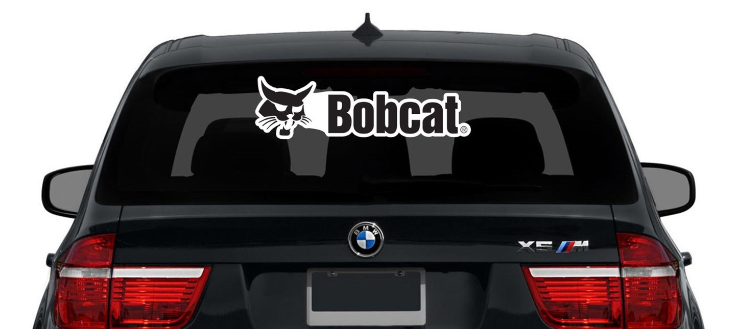 Bobcat Logo Die Cut Laminated Vinyl Decal Sticker All Weather Safe