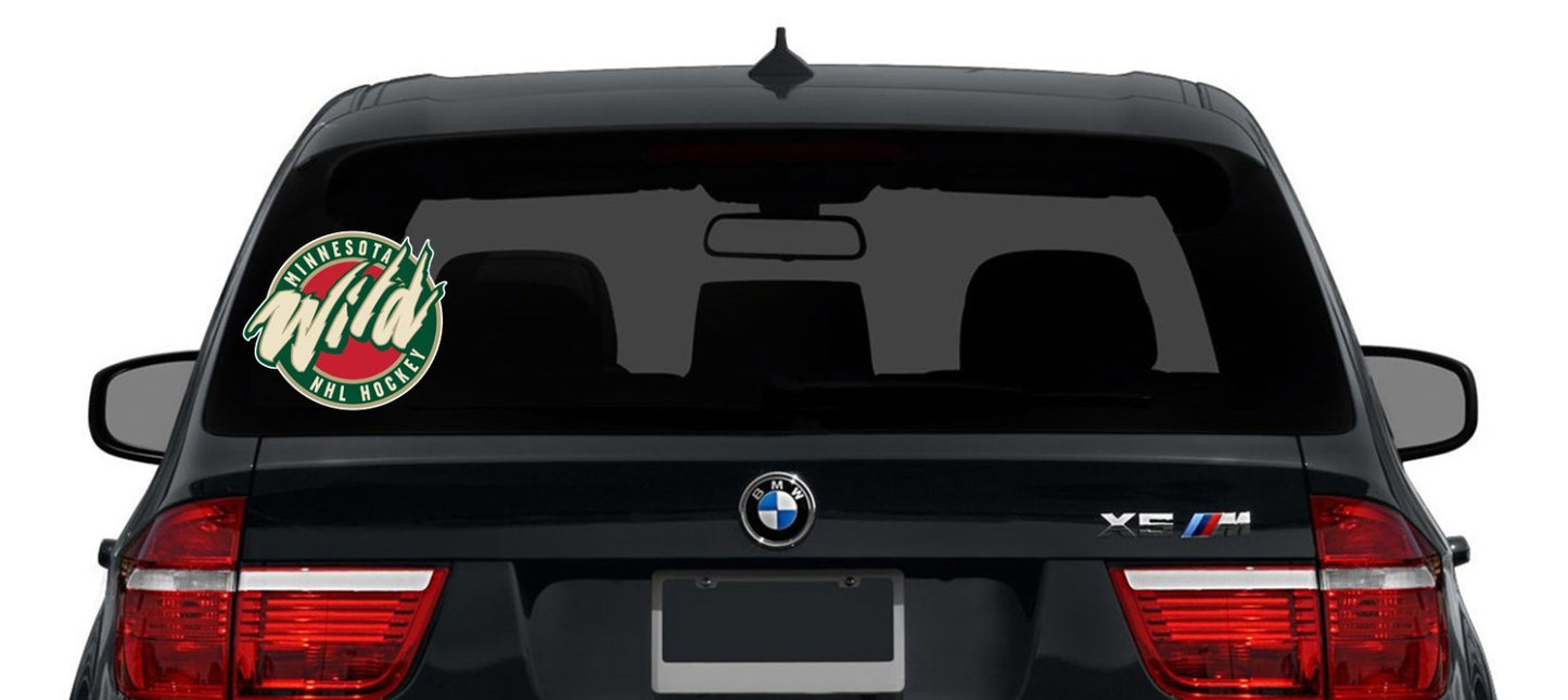 Minnesota Wild Logo - Die Cut Laminated Vinyl Sticker Decal NHL car window